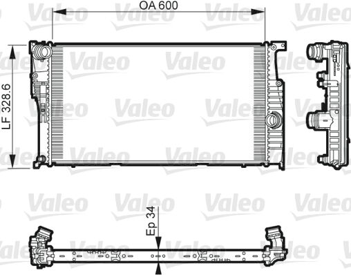 Valeo Kühler, Motorkühlung 735612 Für Bmw