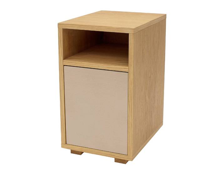 Nachttisch Slim 30 x 53 x 40cm Braun/Beige