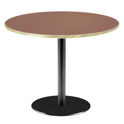 RestooTab - Tisch Rome XL Ø110cm rosso jaipur fenix kanten messingfarben