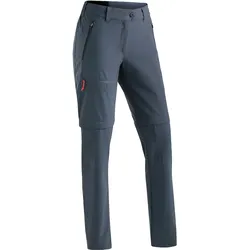 Maier Sports, Damen, Outdoorhose, Nata Zip Loop Zip Off (XS), Blau