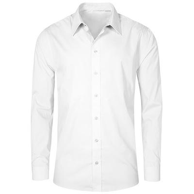 Herren Popeline Langarmhemd | Promodoro Fashion GmbH | Farbe: Weiß | XXL
