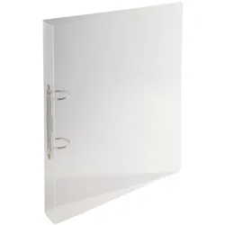 Exacompta Ringbuch aus PP 700μ mit 2 Ringen 30mm, Rücken 40mm, Crystal, für Format DIN A4
