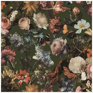ESTA Home ESTA Home Zarinda Olive Flowers Wallpaper - 20.9 x 396 x 0.025