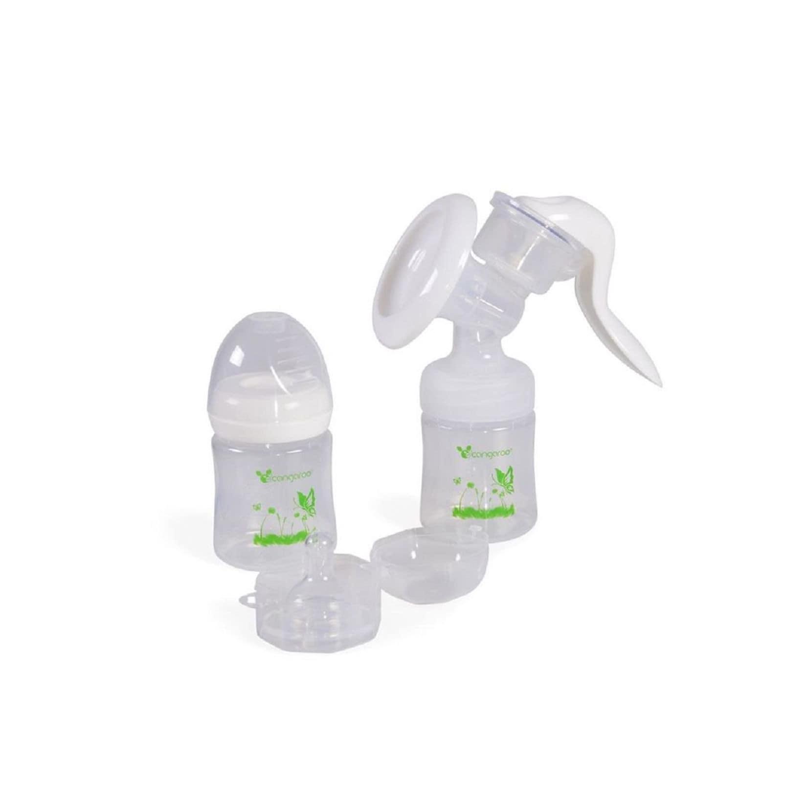 Cangaroo manuelle Milchpumpe Delicate P0953, 2x 150 ml Flasche, Sauger Gruppe 0+