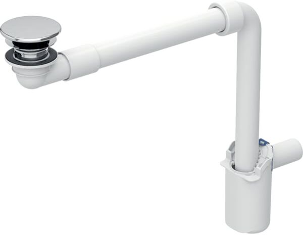Geberit bonde de lavabo 152093211 Ø 40 mm, sortie libre et couvercle de valve, chromé brillant