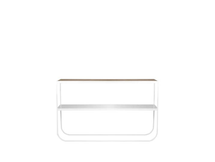 Asplund Tati Console 120 table d appoint pigment blanc de chêne, support blanc, 120'