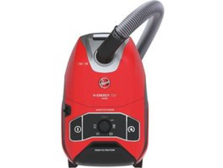 HOOVER HE710HM Aspirateur traîneau avec Sac Ultra Puissant 850W Silencieux 64 dB Grande Capacité 5L + Brosse Parquet - rouge et