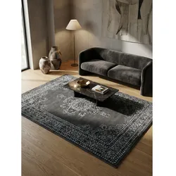 Kurzflorteppich TANNHEIM, orientalisch, Florhöhe 12 mm, Grau, 160 x 230 cm