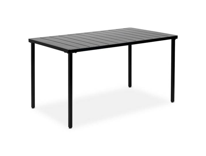 Idimex Gartentisch Azalea schwarz, Schwarz, Metall, Metall, Mode, 140x75x80 cm, Gartenmöbel, Gartentische, Gartentische