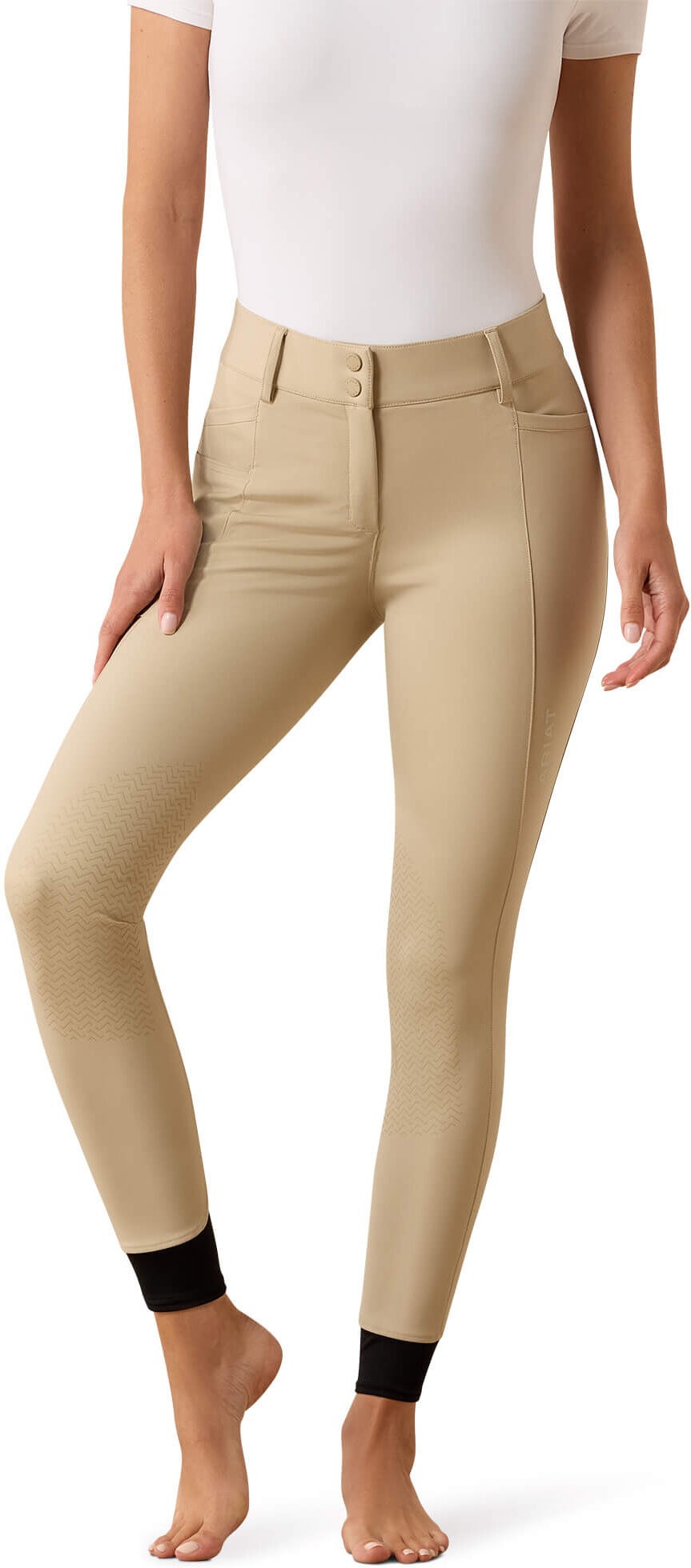 Women's Protege Knee Patch Breeches in Tan, Size: 28 Regular by Ariat