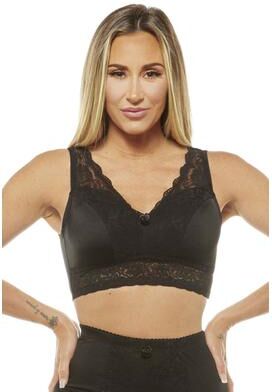 Plus Size Women's Pin Up Bra by Rhonda Shear in Black (Size 3X)
