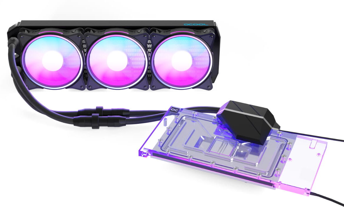 Alphacool Eiswolf 2 AIO - 360mm RTX 4080 Suprim mit Backplate
