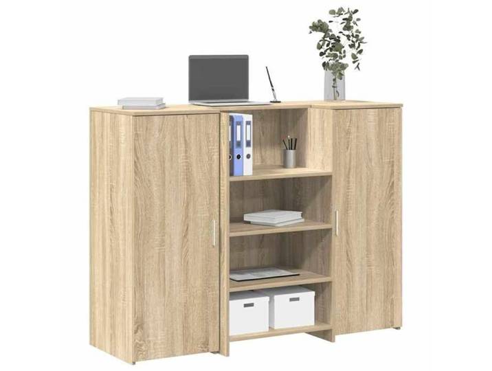 Bureau réception chêne sonoma 135x50x103 5 cm bois d'ingénierie 3324189