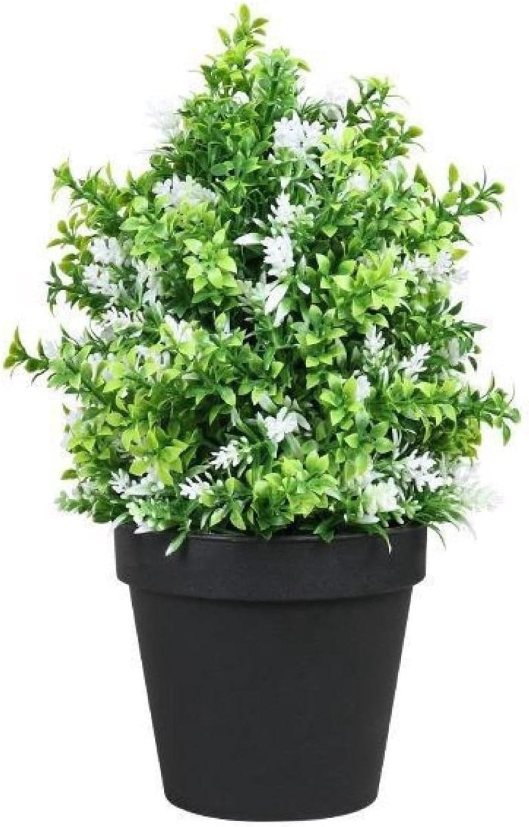 Groene kunstplant voor woondecoratie