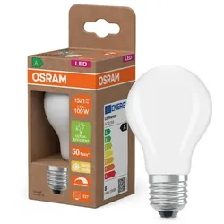 OSRAM E27 CLASSIC besonders effiziente LED Lampe matt dimmbar 7,2W wie 100W 2700K warmweißes Licht