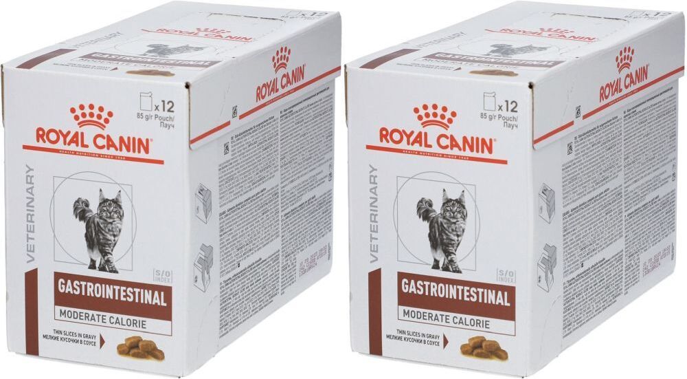 Royal Canin Feline Gastrointestinal Moderate Calorie x2 2x12x85 g Beutel