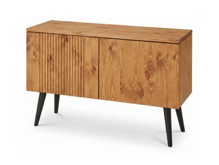 Sideboard 100x64cm 'Corinna' Kiefer massiv eichefarbig gebeizt