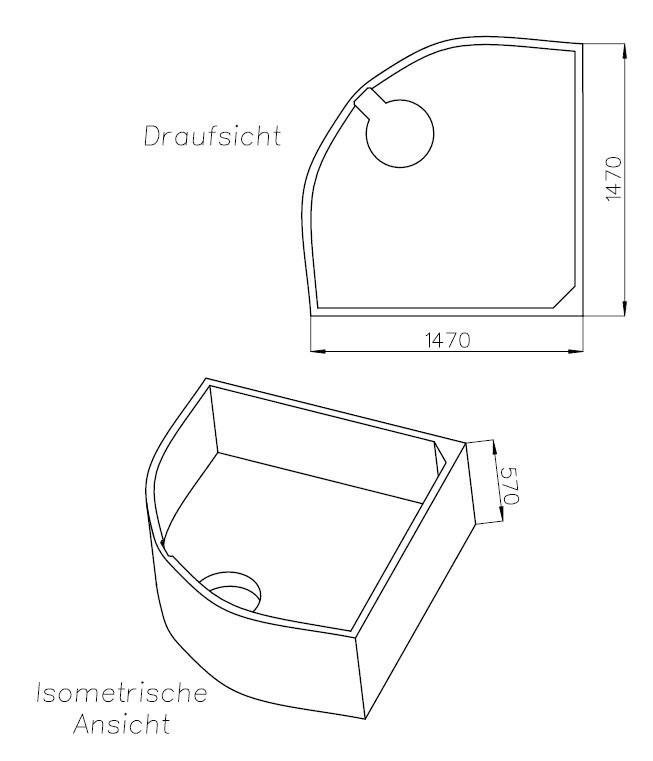 Neuesbad Wannenträger für Ravak Gentiana 150x150 SW84424