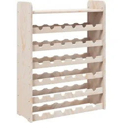 vidaXL Weinregal mit Oberplatte 67,5x25x87 cm Massivholz Kiefer