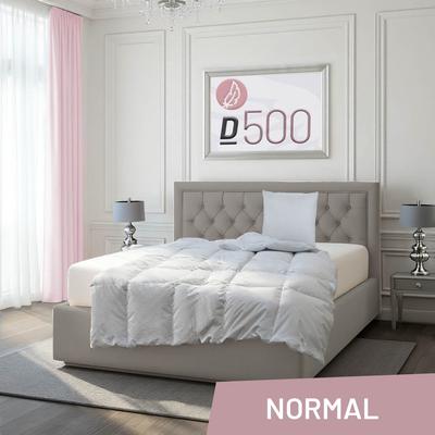 Gänsedaunenbettdecke SCHLAFSTIL "D500", weiß, B:200cm L:200cm, 100% Baumwolle, Bettdecken, hergestellt in Deutschland