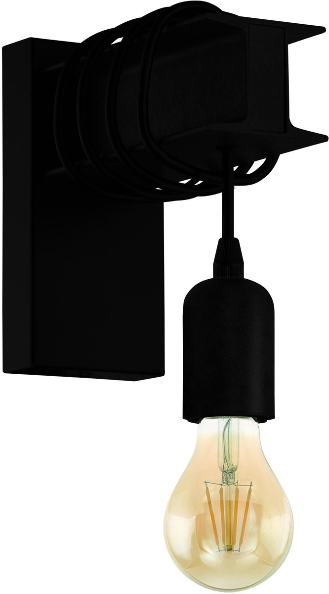 Eglo Townshend 6 Wandlamp - Zwart - Industrieel Design - Metaal