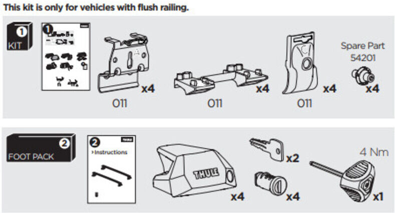 France Attelage Kit Thule 6009