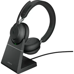 Jabra Evolve2 65 Kopfhörer Kabellos Kopfband Büro/Callcenter USB Typ-C Bluetooth Ladestation