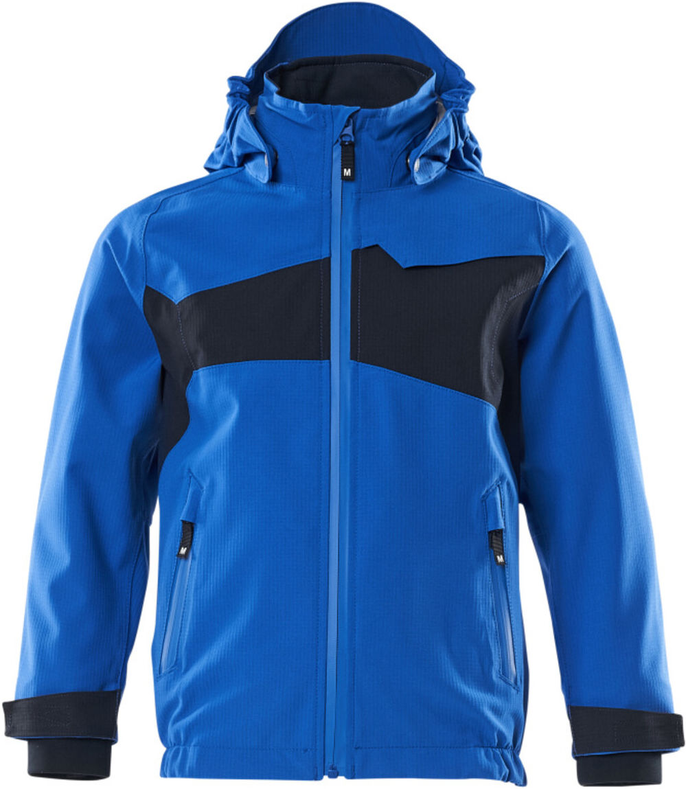 Mascot Hard Shell Jacke Kinder Größe 164 azurblau schwarzblau geringes Gewicht (18901-249-91010-164)