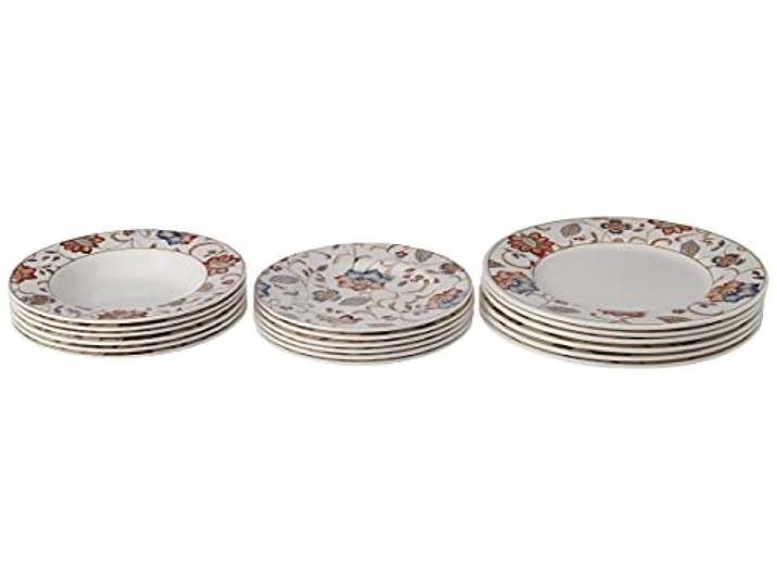Churchill Earthenware Jacobean Tafelservice 18-teilig, dekoriert, Irdenware, Sortiert, 27x20x27 cm