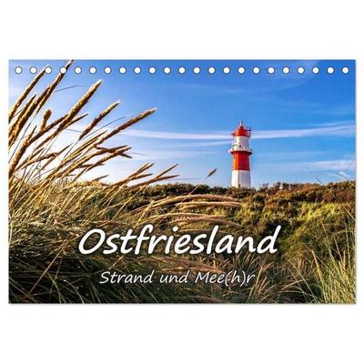 OSTFRIESLAND Strand und Mee(h)r (Tischkalender 2026 DIN A5 quer), CALVENDO Monatskalender