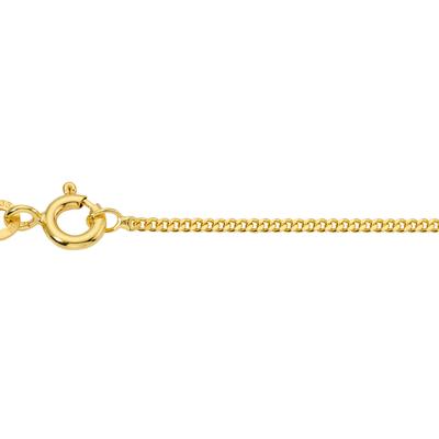 Collierkettchen FIRETTI "Schmuck Geschenk Gold 333 Panzerkettengliederung in mehreren Breiten" Gr. 45, gold (gelbgoldfarben), Halsketten, Damen, 45, Gelbgold 333, B: 1,4mm, B:1,4mm