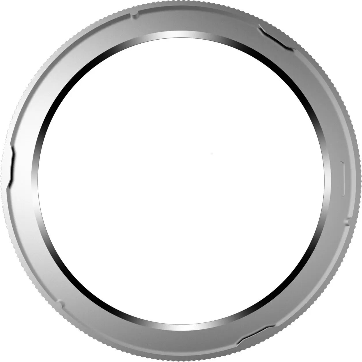 INF Stilvolle PC-Lünette für Xiaomi Watch S4 - 4,7cm Silber