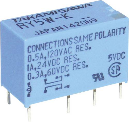 Takamisawa RY-05W-K Printrelais 5 V/DC 1A 2 Wechsler