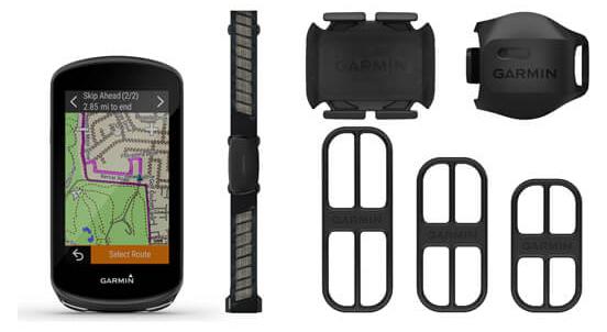 Garmin Edge 1030 Plus Set (Navigationsgerät, Brustgurt HRM-Dual, Halterungen)