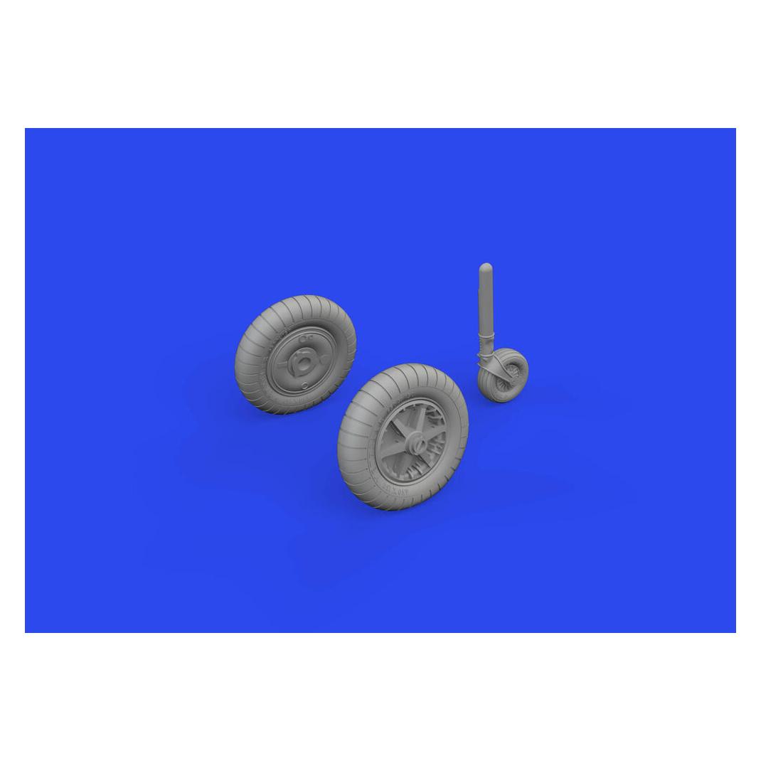 Eduard Bf 109F wheels PRINT 1/72 (672316)