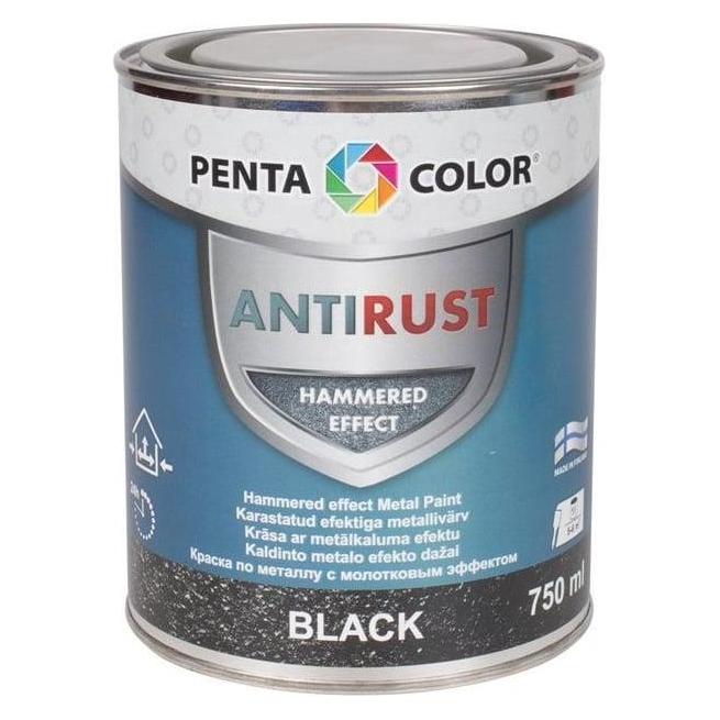 Pentacolor Paint Pentac Antirust Hammered Blk 750ml (750 ml) (36517522)