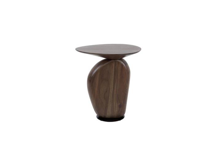 Kawola Beistelltisch Minota Braun Akazie, Akazienholz, Echtholz,Akazie, Organisch, 45x50x36 cm, Wohnzimmer, Wohnzimmertische, Beistelltisch