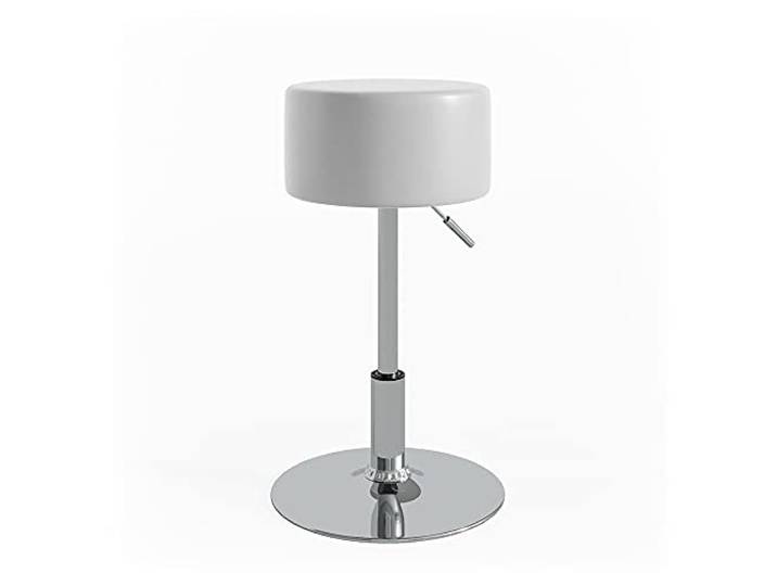 Vicco Hocker Design , Weiß 33.5 x 67 cm für Schminktisch, höhenverstellbar mit strapazierfähigem Kunstlederbezug