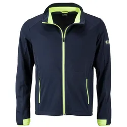 Softshelljacke "JN1126" - L - navy/bright-yellow
