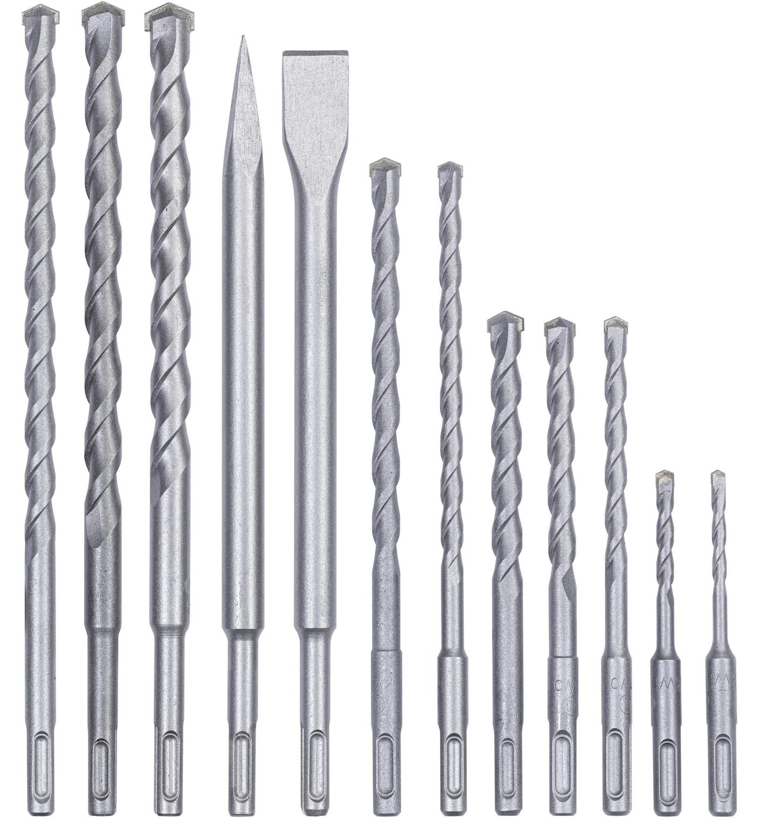 kwb accessoireset voor Einhell boorhamer, SDS-Plus boor- en beitelset, 12-delig