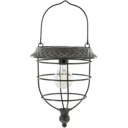 Chic Antique Solarlaterne zum Hängen – Vintage LED, 26 cm, Ø 20 cm