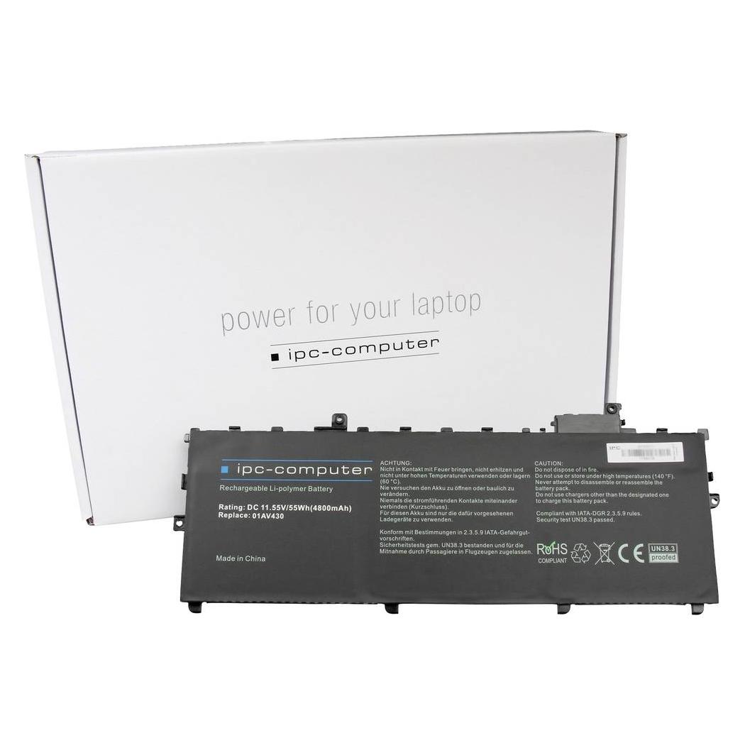 IPC Notebook-Akku 01AV430 REPLACE 11.55 V 4800 mAh Lenovo (4800 mAh) (01AV430 REPLACE)
