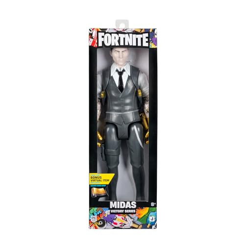 Fortnite Victory Midas 12-inch gelede figuur met code voor virtueel bonusitem