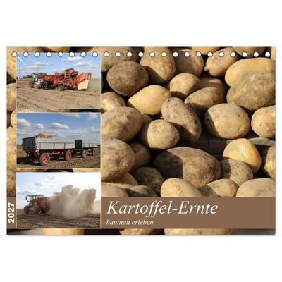 Kartoffel-Ernte - hautnah erleben (Tischkalender 2027 DIN A5 quer), CALVENDO Monatskalender