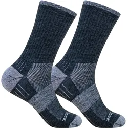 Wrightsock, Unisex, Sportsocken, Escape Merino Crew (41.50), Blau, Grau