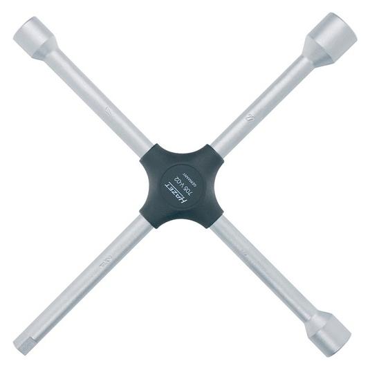 Hazet Kreuzschlüssel 705V-02 Aussen Sechskant Profil 17 x 19 x 22 x Aussenvierkant 12,5 = 1/2 Zol... (705V-02)