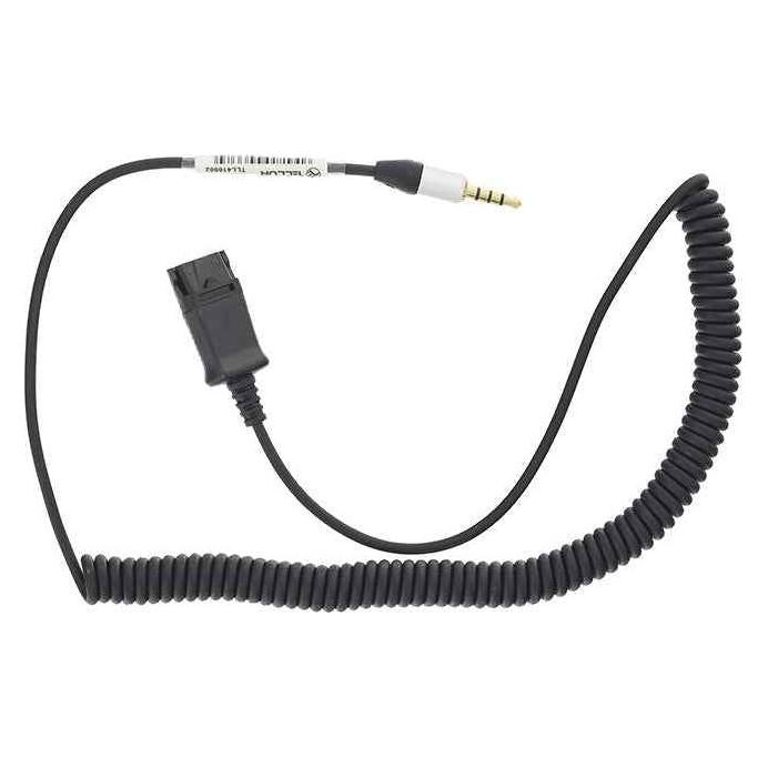 Tellur QD to Jack 3.5mm 4 pole adapter cable 2.95m black (2.95 m) (TLL416002)