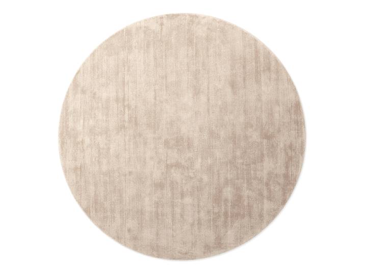 Tapis en viscose Noemi rond Beige/Beige Ø 200cm Coton/Viscose
