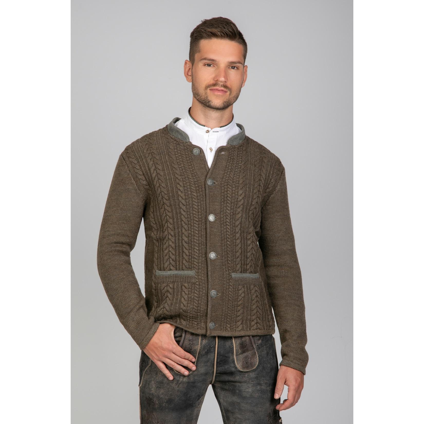Trachten Strickjacke Jakob Tabak
