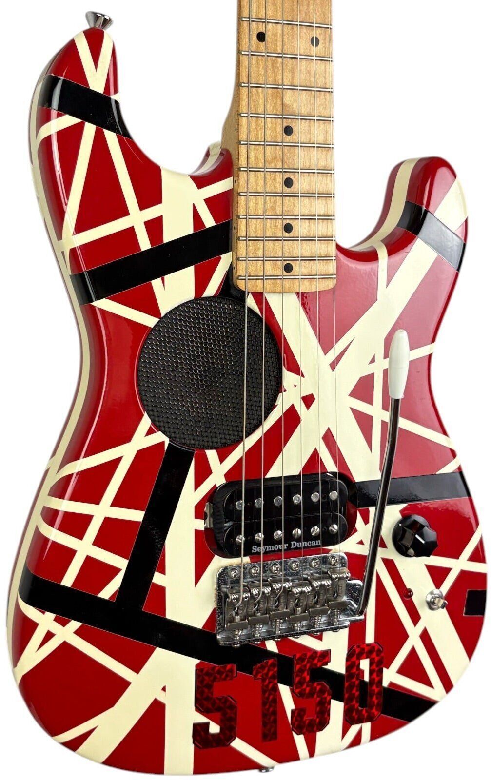 EVH 5150 Mini Guitare - rouge rayée   Rayé rouge - Refurbished